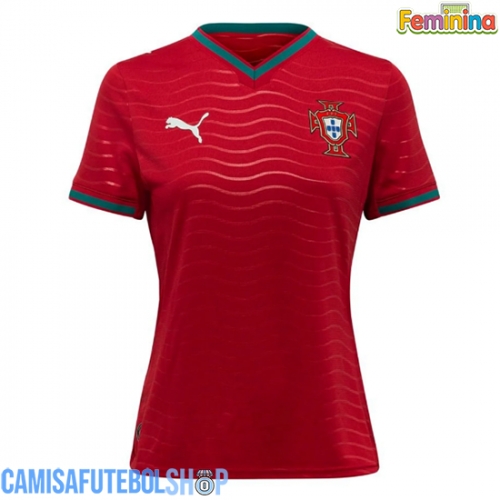 Camisa de time de futebol Portugal Replicas 1º Equipamento Feminina Mundo 2026 Manga Curta